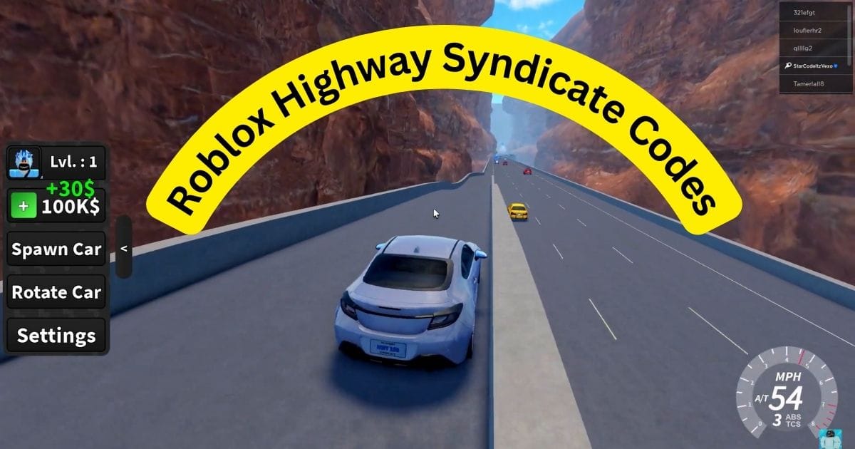 Roblox Highway Syndicate Codes