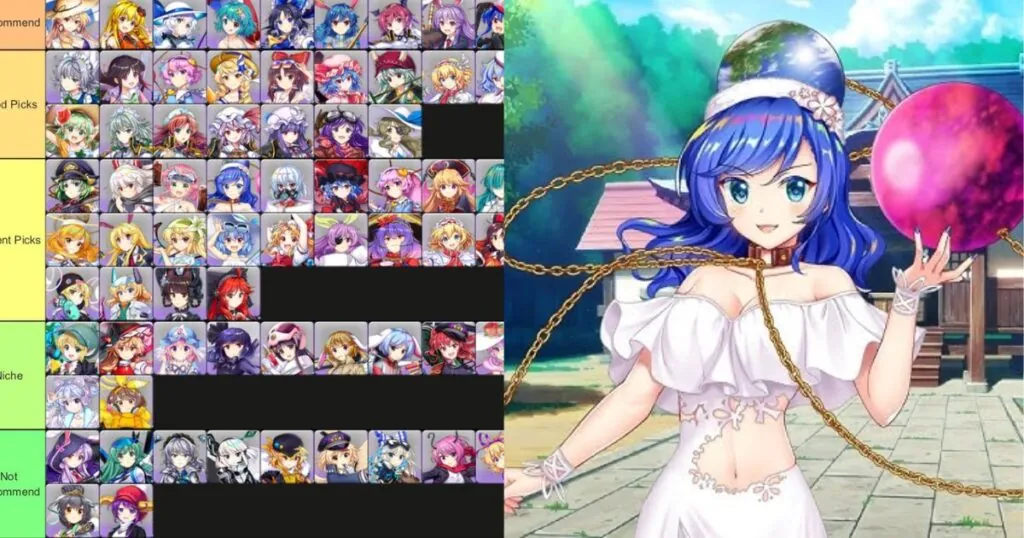 Touhou LostWord Tier List