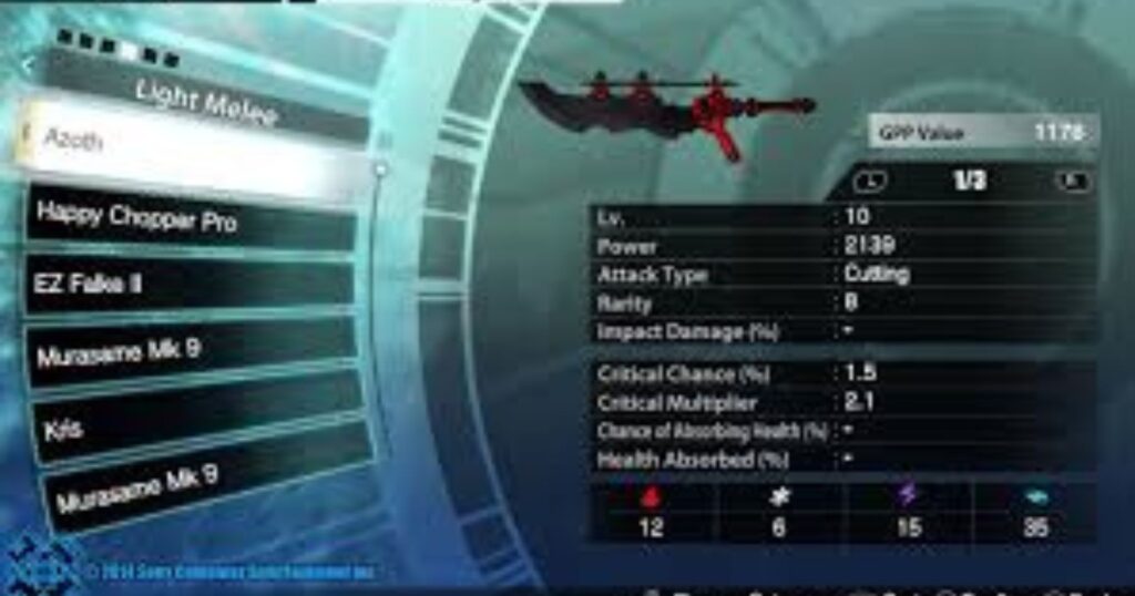 Freedom Wars Weapon